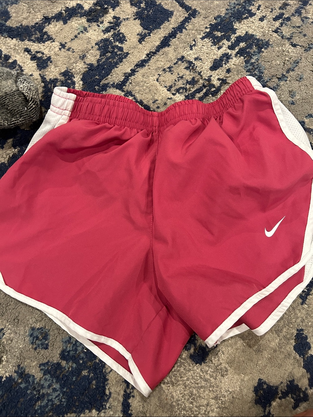 Nike Women's Fuchsia Athletic Shorts with White Trim